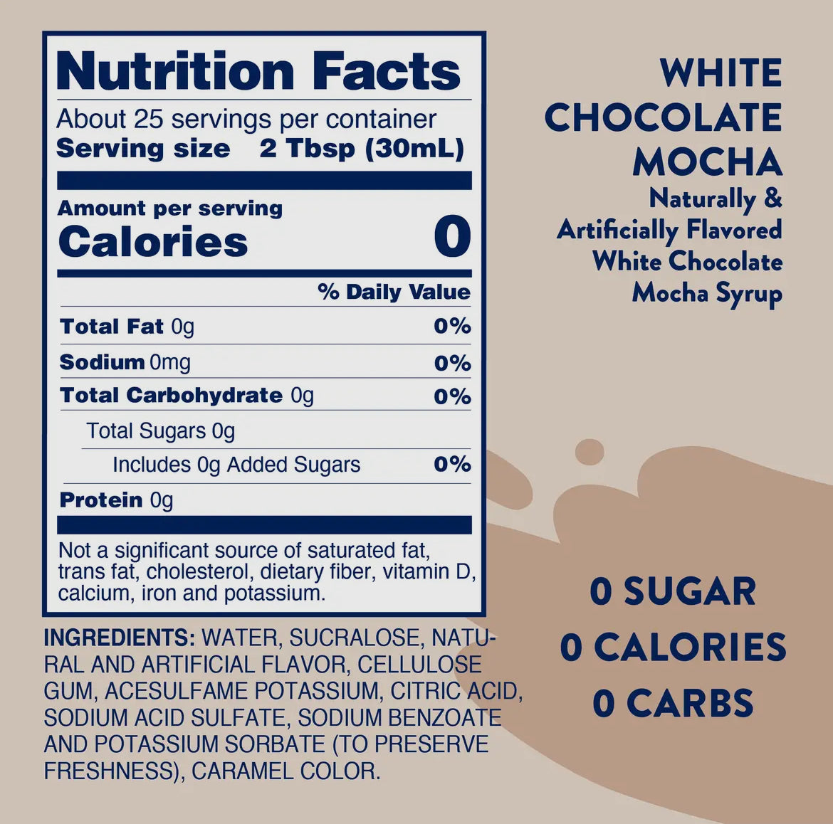 Skinny White Chocolate Mocha Syrup