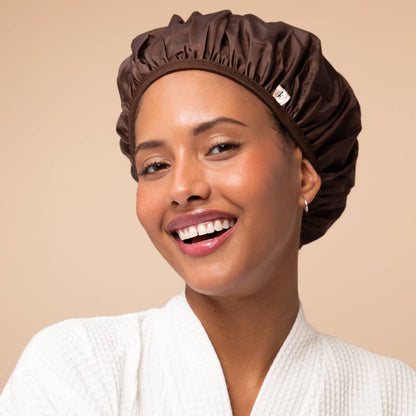Kitsch Shower Cap 2pc Set - Terracotta & Brown