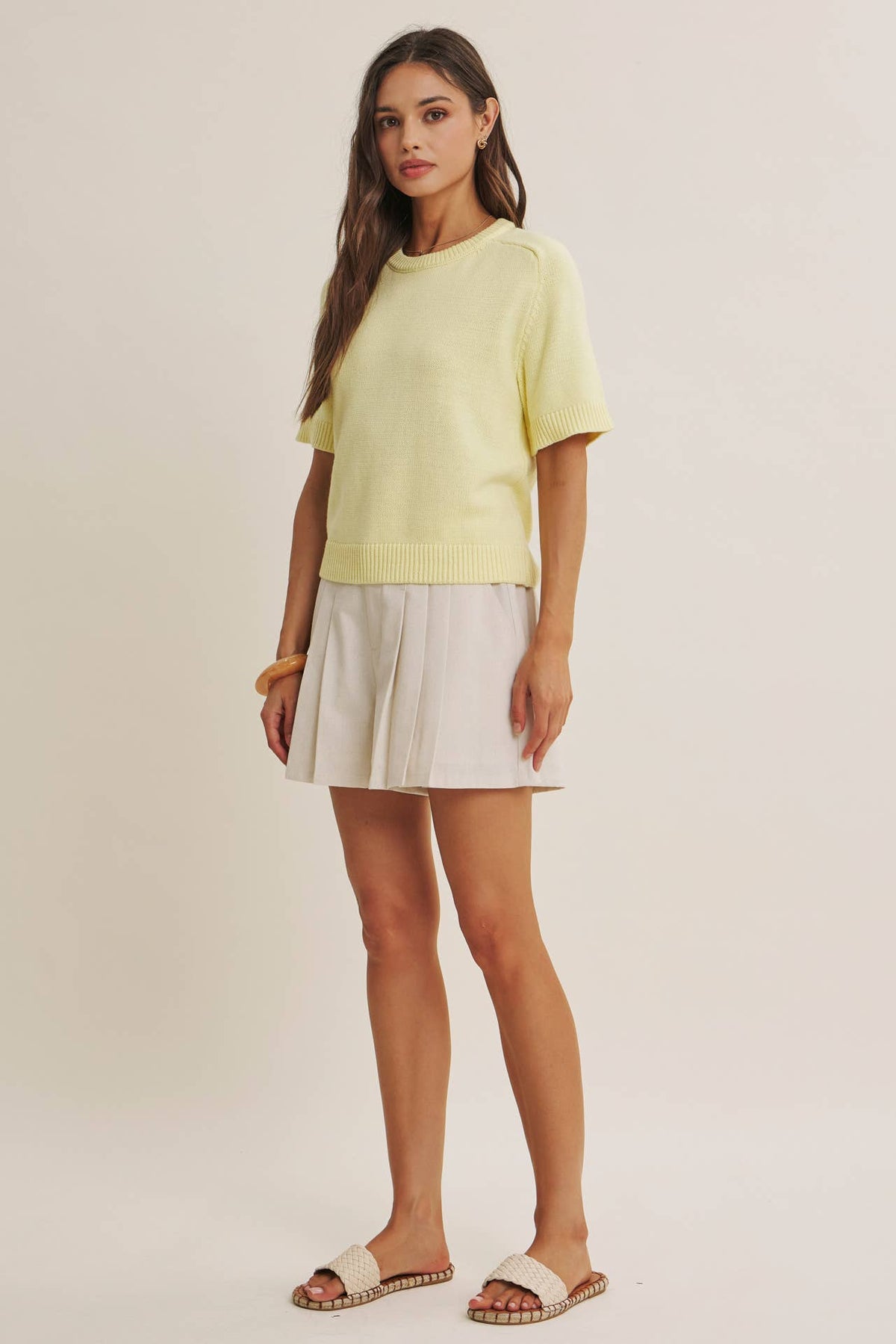Reagan Sweater Top- White