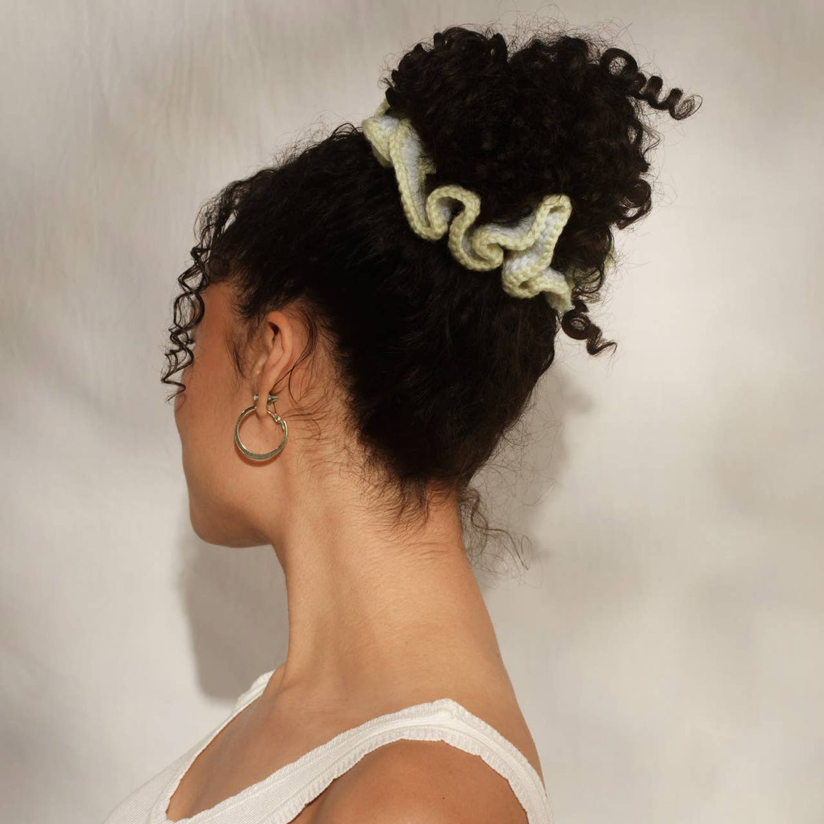 Crochet Scrunchie -  Butter Yellow