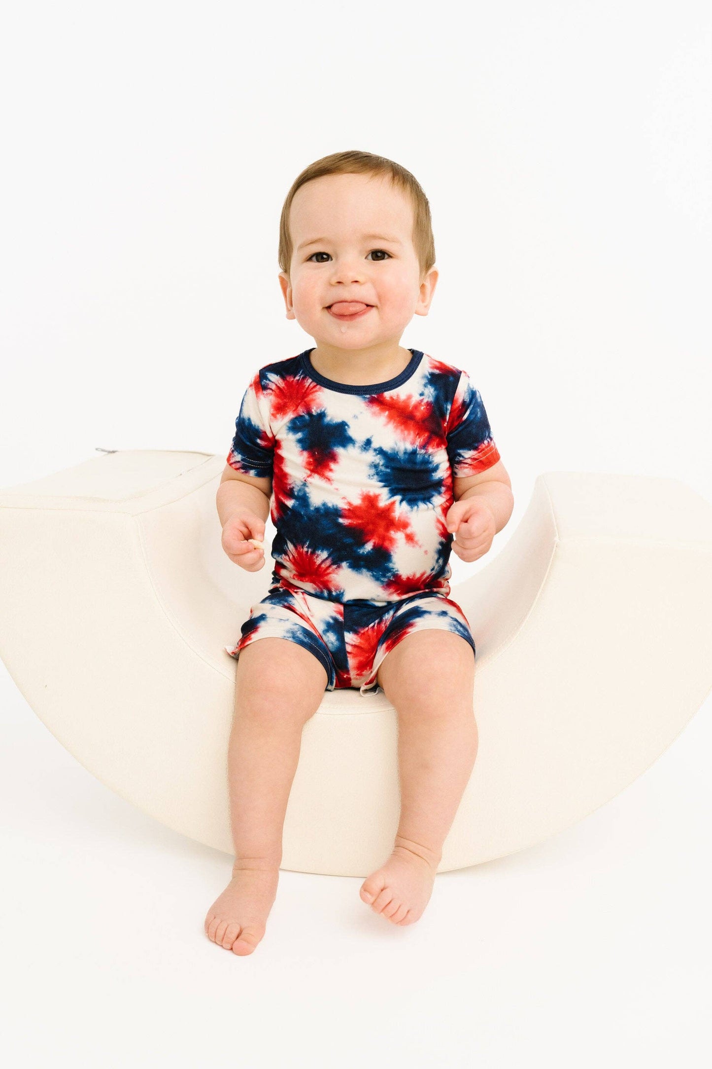 Firecracker Tie Dye Bamboo Shorts Set
