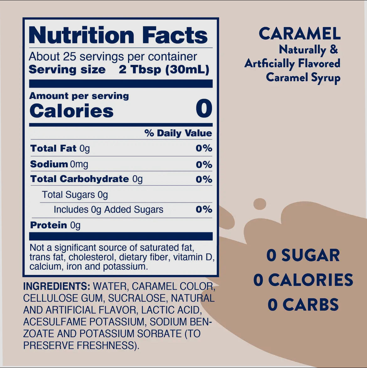 Skinny Caramel Syrup