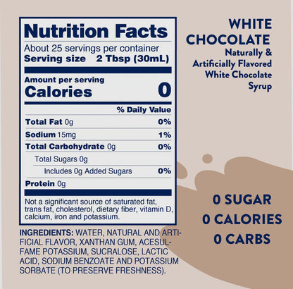 Skinny White Chocolate Syrup