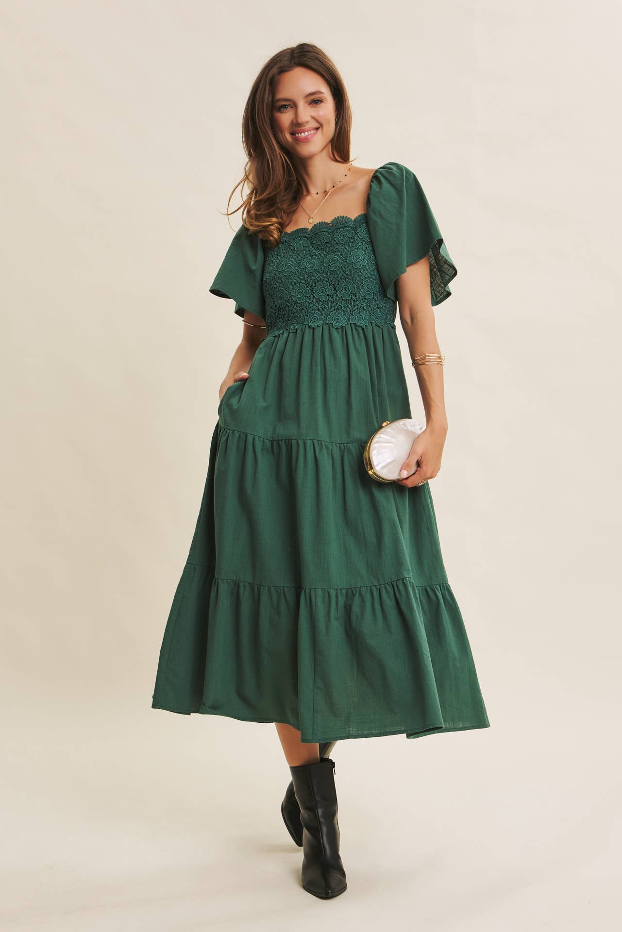 Essence Of Summer Crochet Midi Dress
