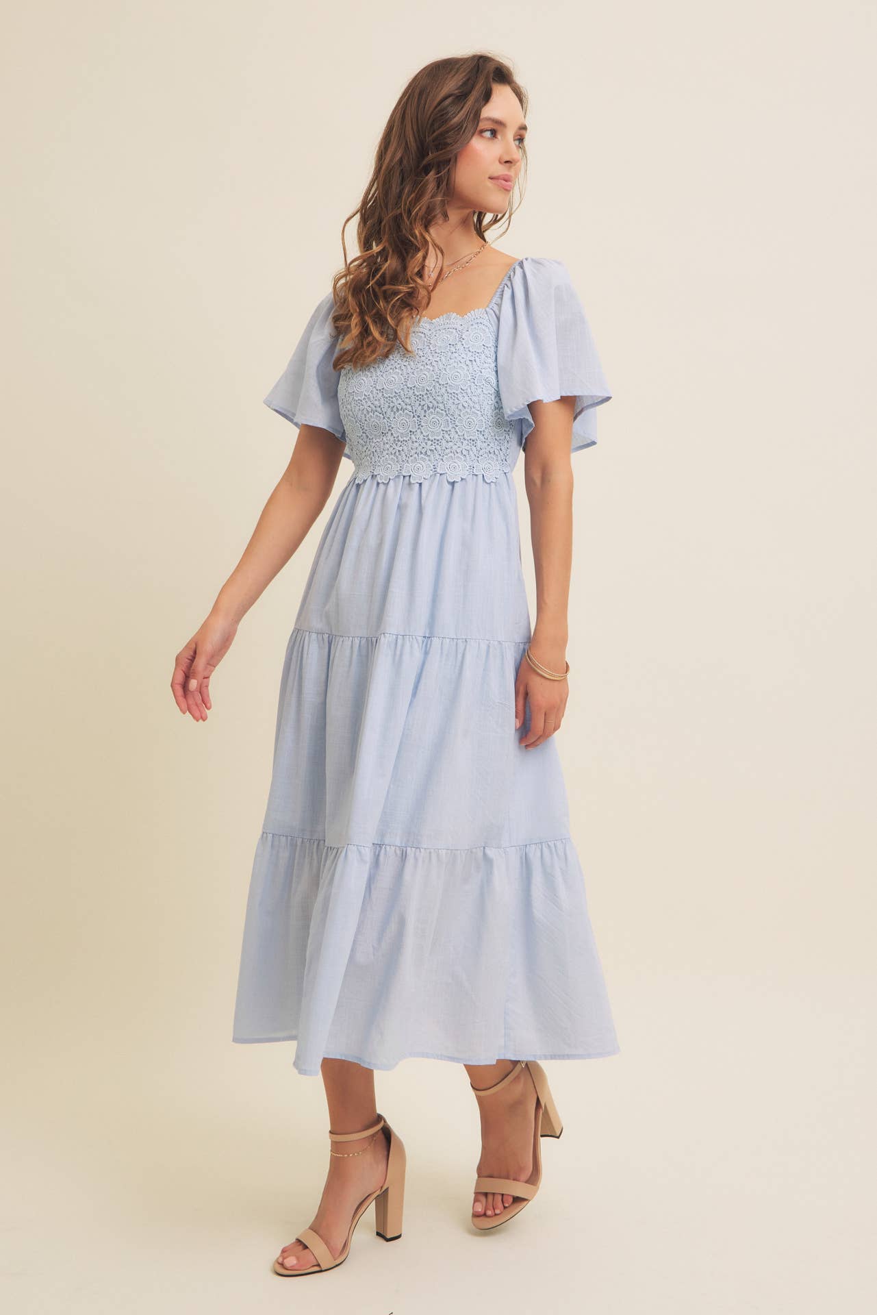Essence Of Summer Crochet Midi Dress