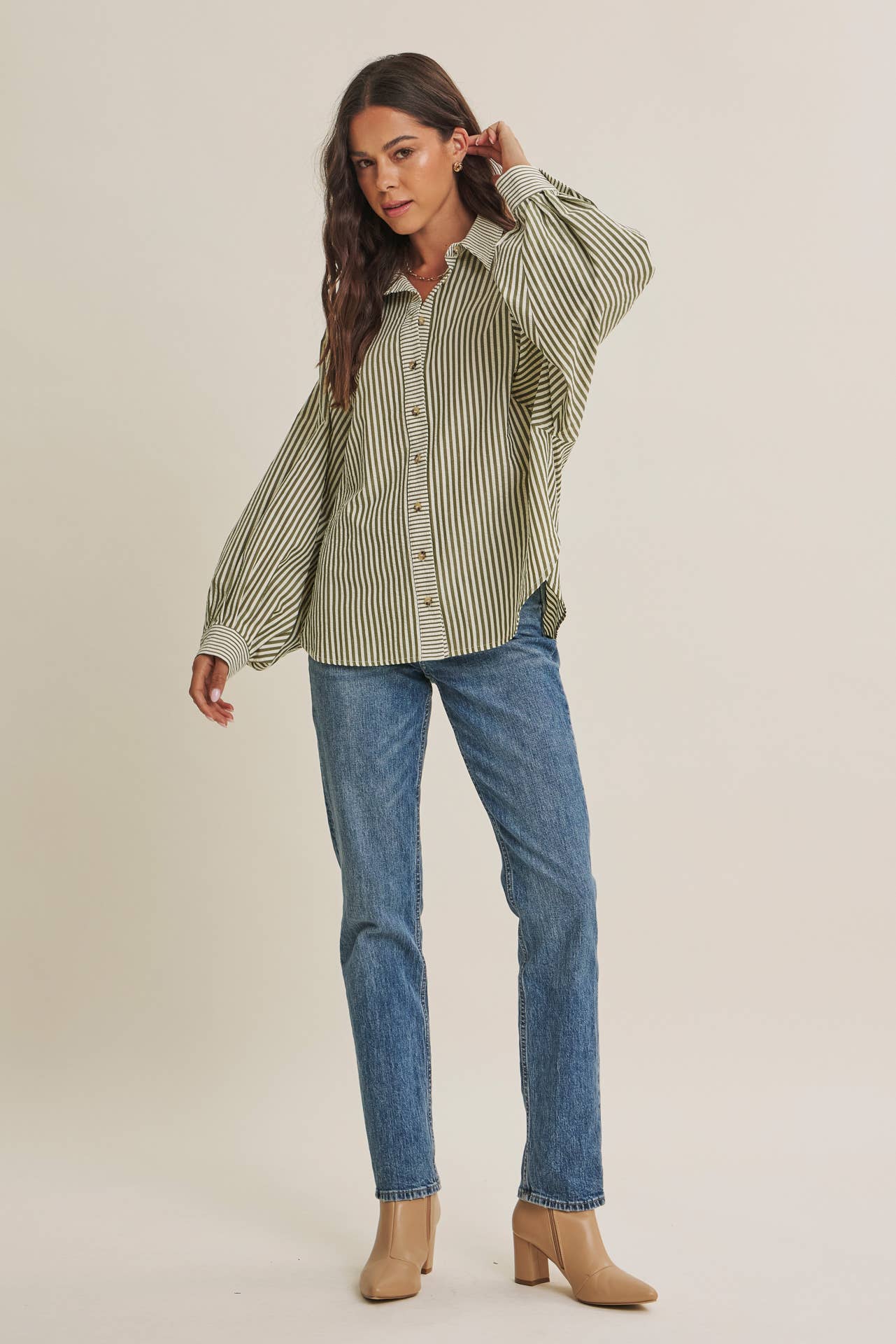 French Cafe Button Down