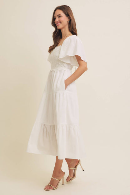 Essence Of Summer Crochet Midi Dress