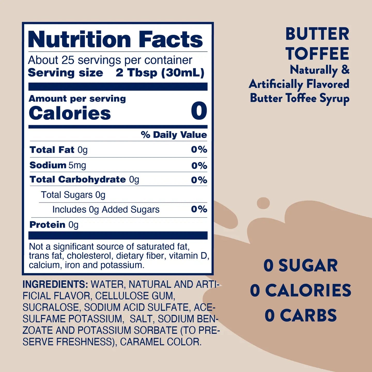 Skinny Butter Toffee Syrup