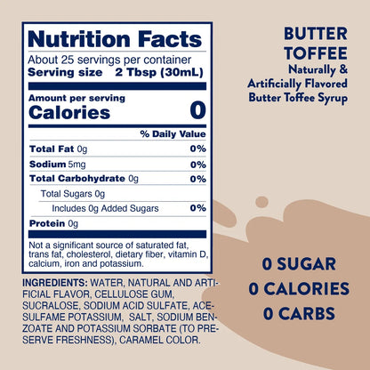 Skinny Butter Toffee Syrup