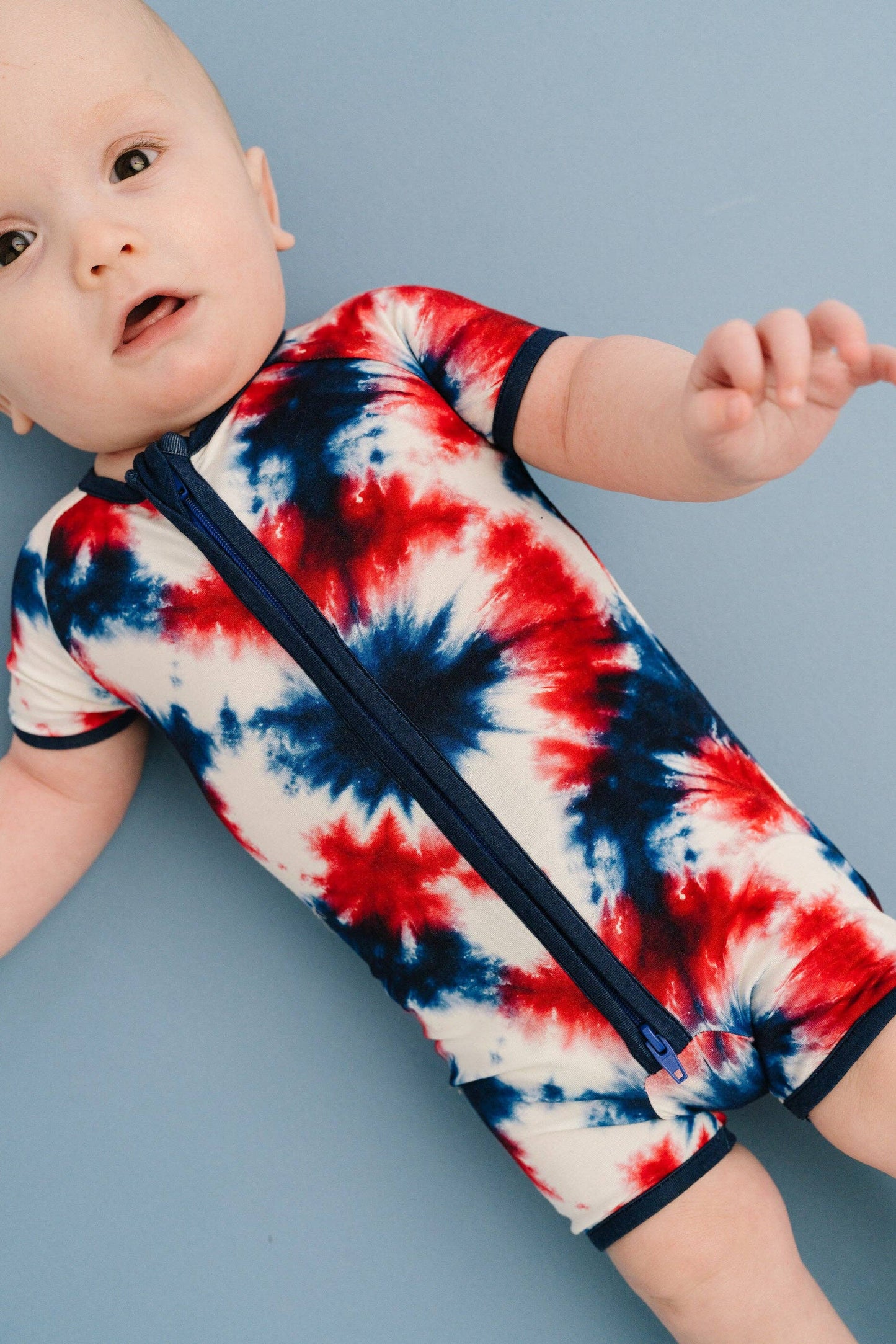 Firecracker Tie Dye Bamboo Short Romper