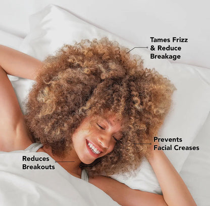 Kitsch Satin King Pillowcase- Ivory