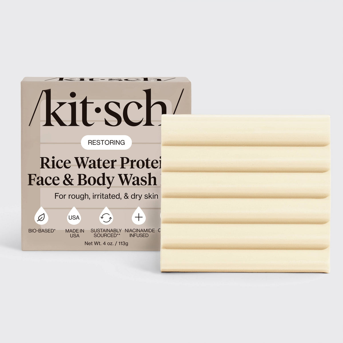 Rice Water Protein Face & Body Wash Bar