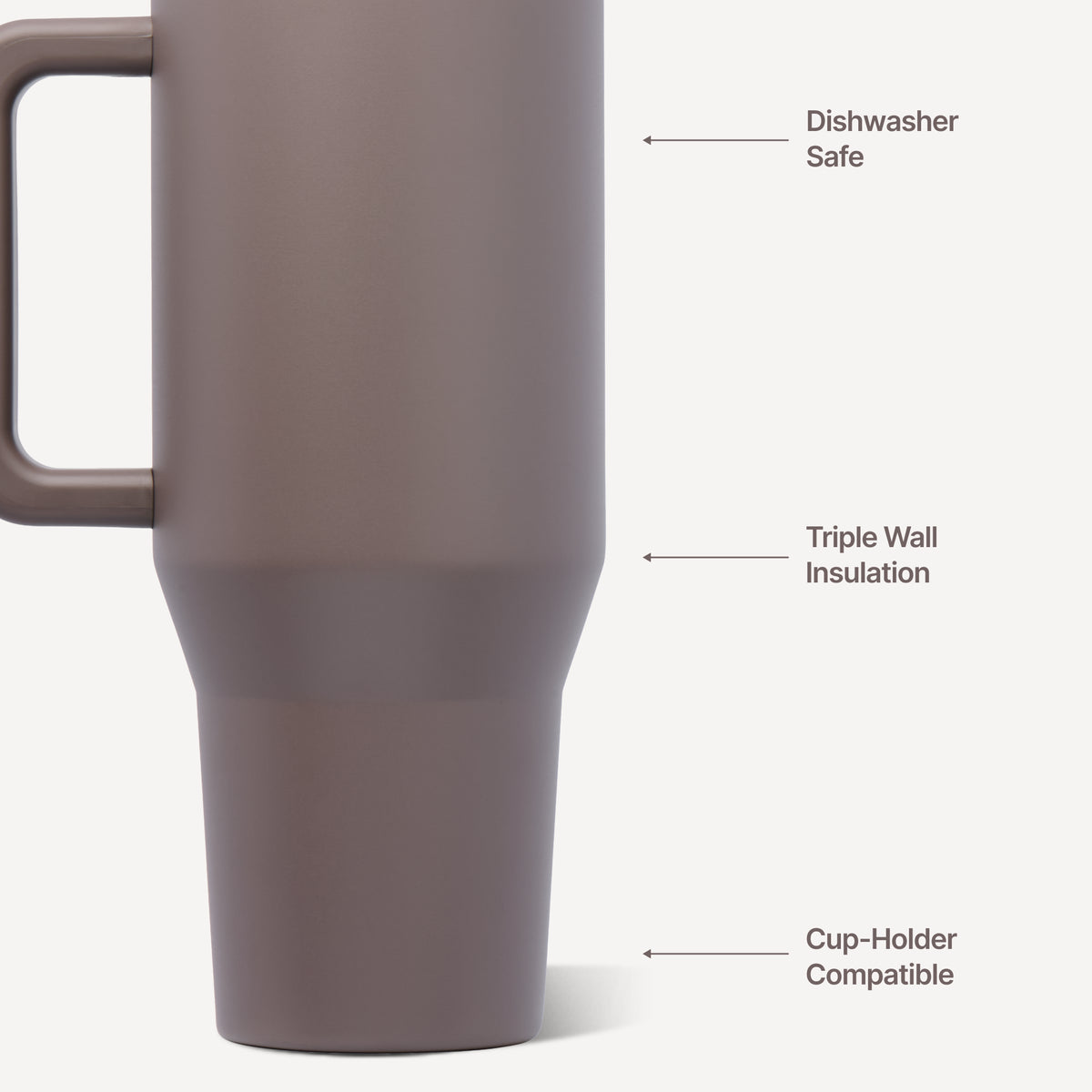 Clay HydroJug 40 oz Traveler Tumbler