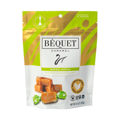 Béquet Gourmet Caramel 3.6 oz Pouch: Green Apple