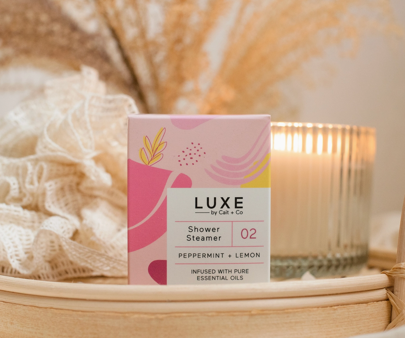 Luxe Peppermint + Lemon Shower Steamer Fizzy