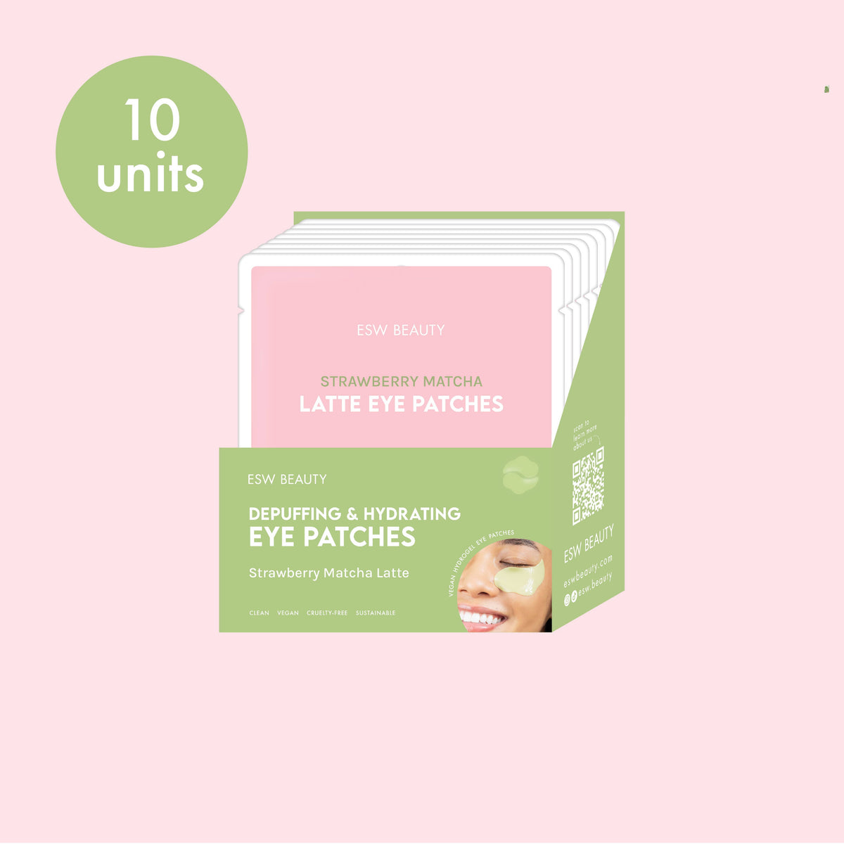 Strawberry Matcha Latte Depuffing & Hydrating Eye Patches