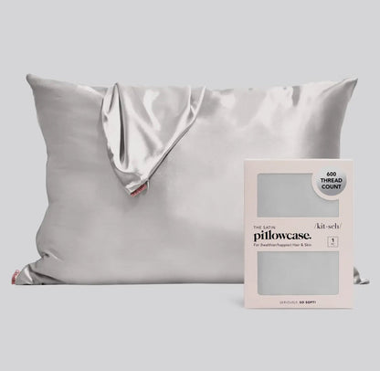 Kitsch Satin Pillowcase- Silver
