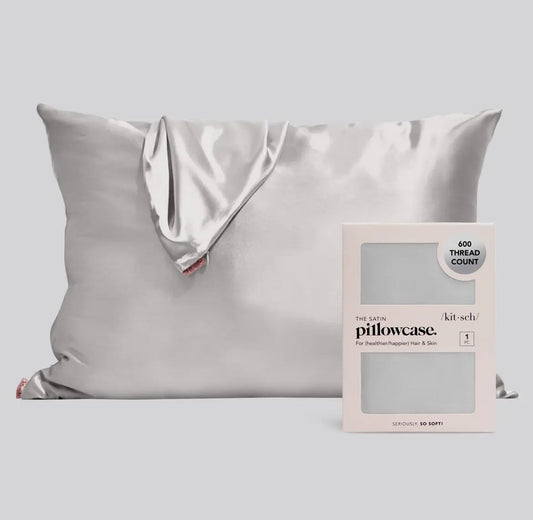 Kitsch Satin Pillowcase- Silver