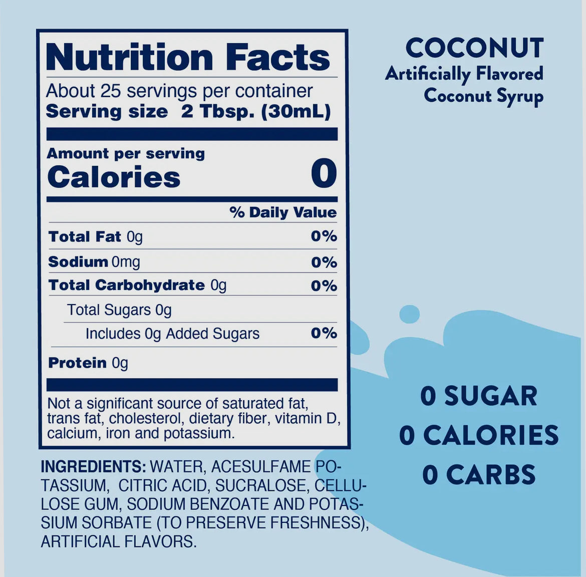 Skinny Coconut Syrup