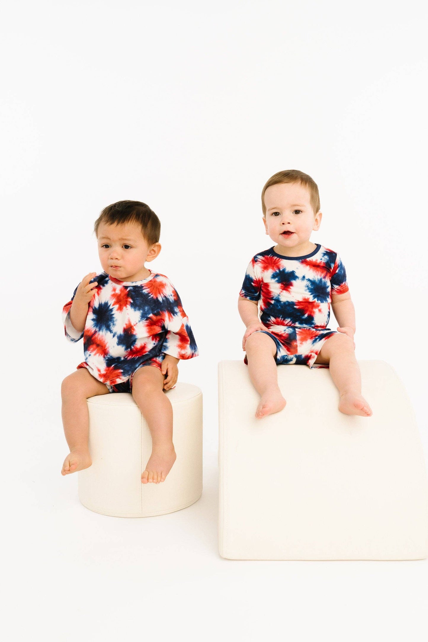Firecracker Tie Dye Bamboo Shorts Set