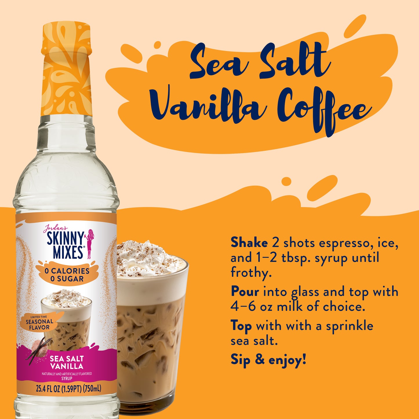 Skinny Sea Salt Vanilla Syrup
