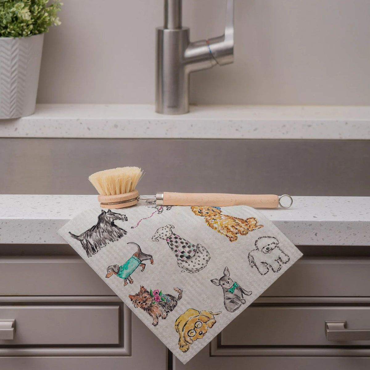 Dog Fancy Swedish Dishcloth
