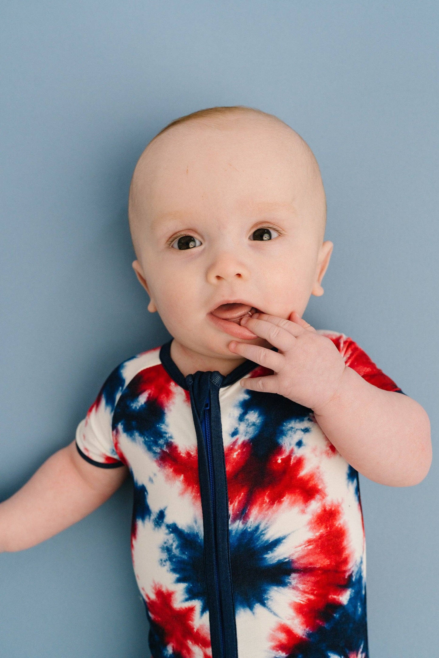 Firecracker Tie Dye Bamboo Short Romper
