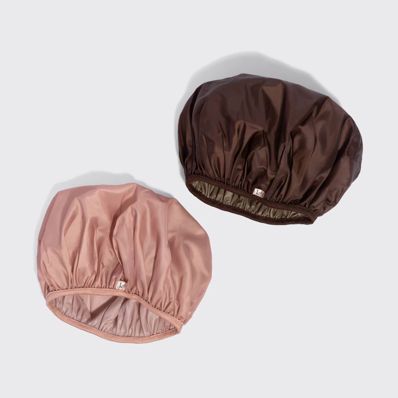 Kitsch Shower Cap 2pc Set - Terracotta & Brown