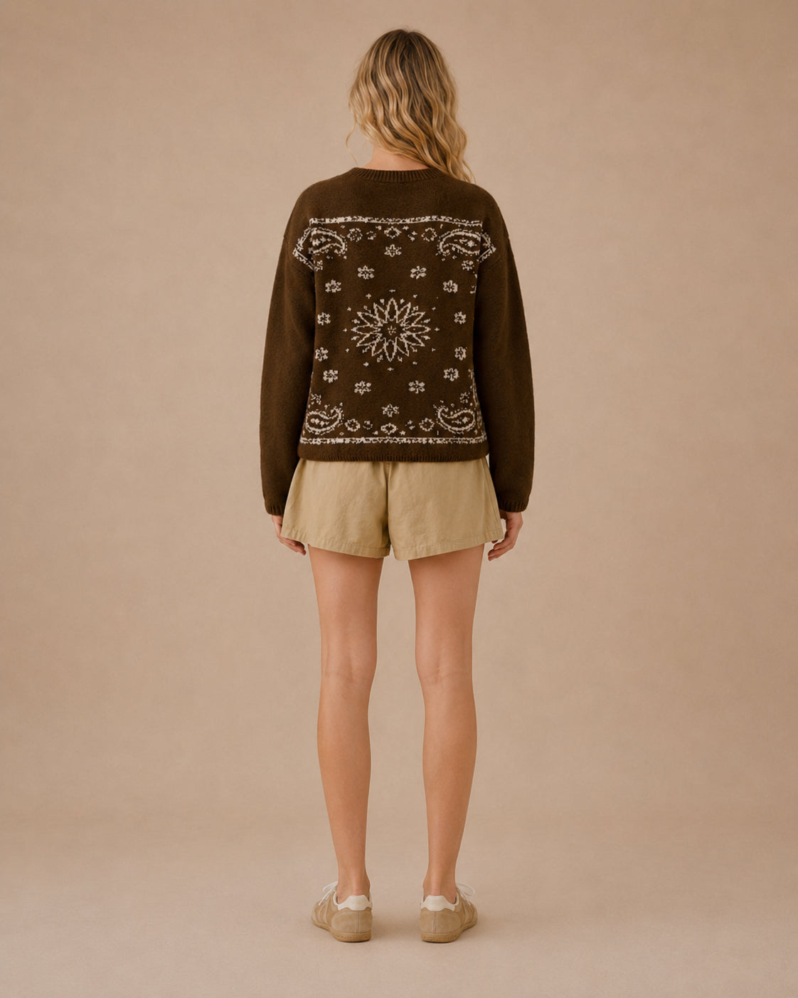 Jesse Western Bandana Crewneck Sweater