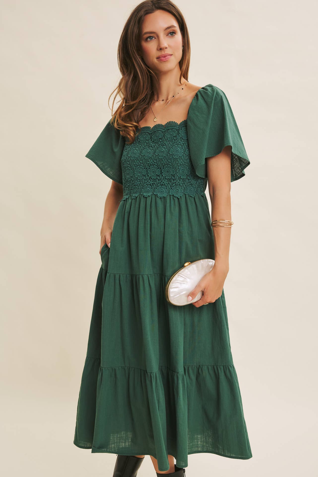 Essence Of Summer Crochet Midi Dress