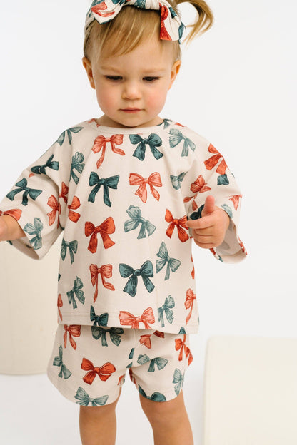Patriotic Bows Slouchy Set