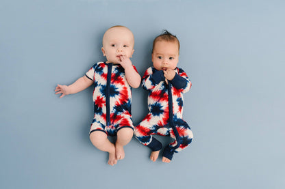 Firecracker Tie Dye Bamboo Short Romper