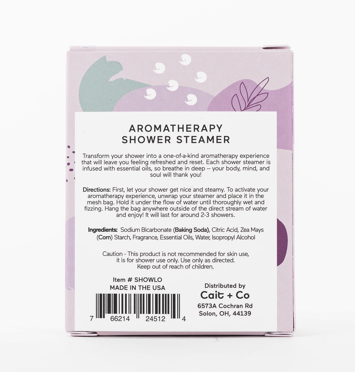 Luxe Lavender + Oat Shower Steamer Fizzy Bomb