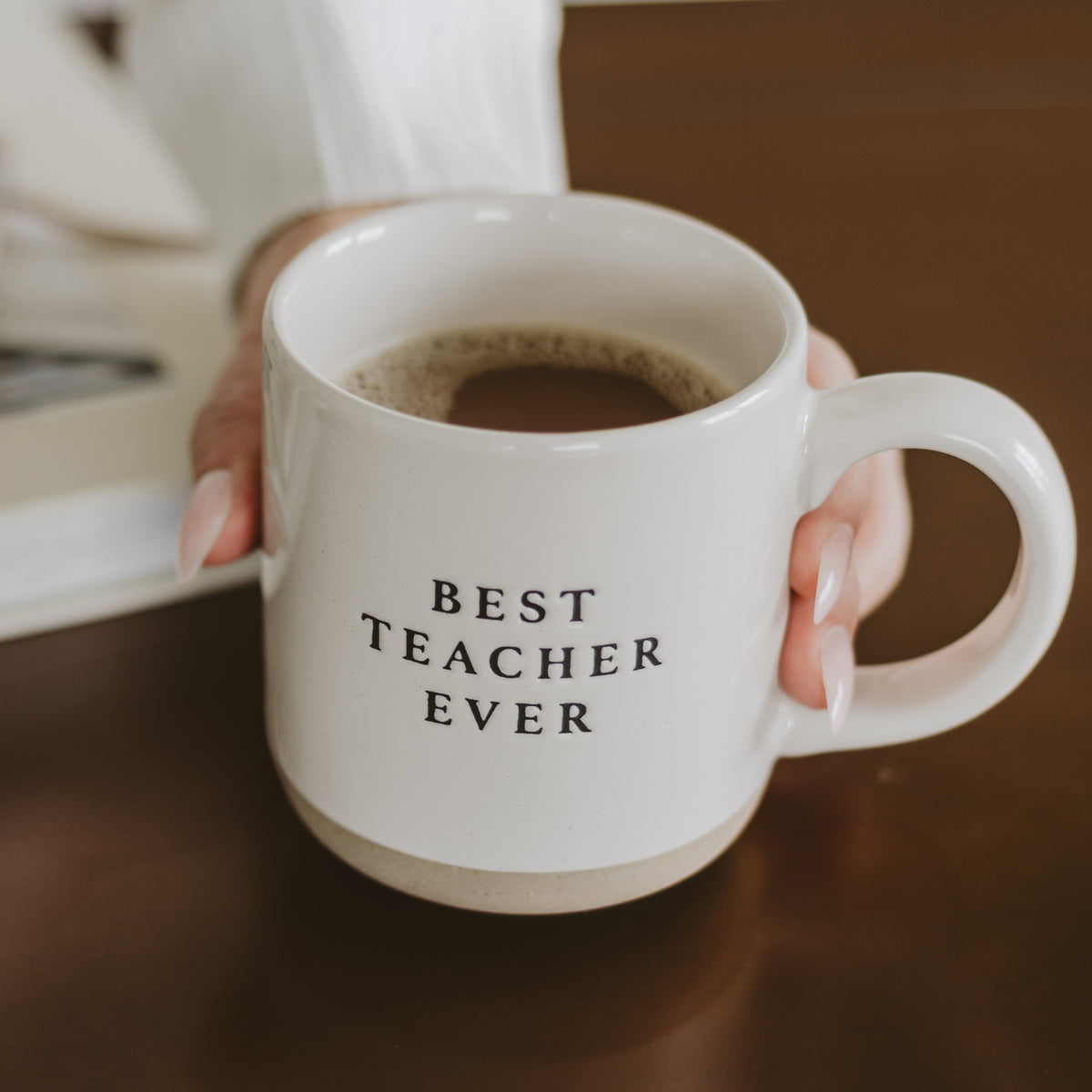 Best Teacher Ever Stoneware Coffee Mug
