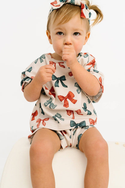 Patriotic Bows Slouchy Set