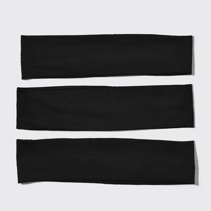 Recycled Active Headbands 3pc Set- Black