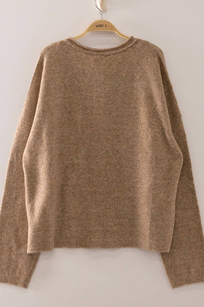 Sunday Stroll Cardigan- Mocha