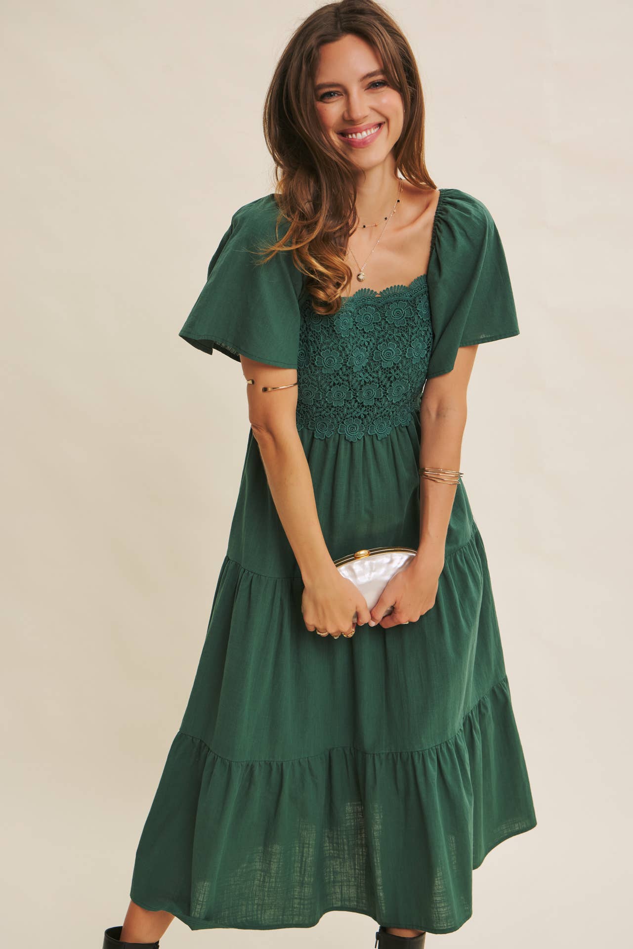 Essence Of Summer Crochet Midi Dress