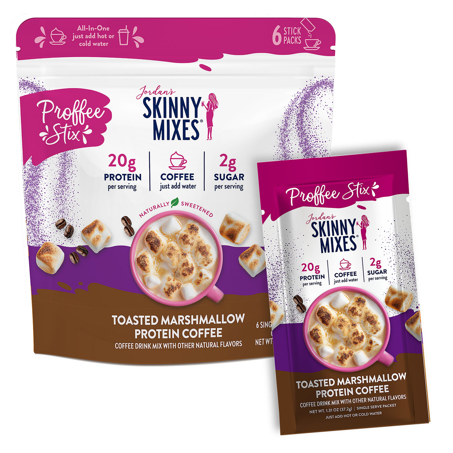 Proffee Stix 6 ct - Toasted Marshmallow