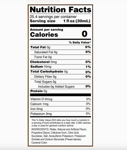 Skinny Hazelnut Syrup