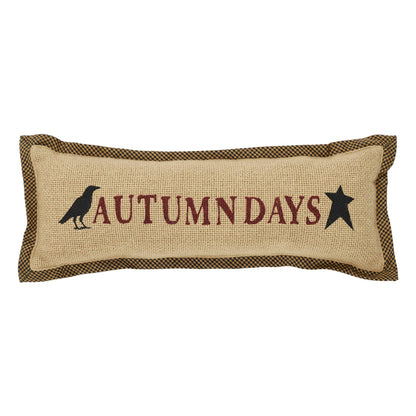 Raven Harvest Autumn Days Fall Throw Pillow 5x15