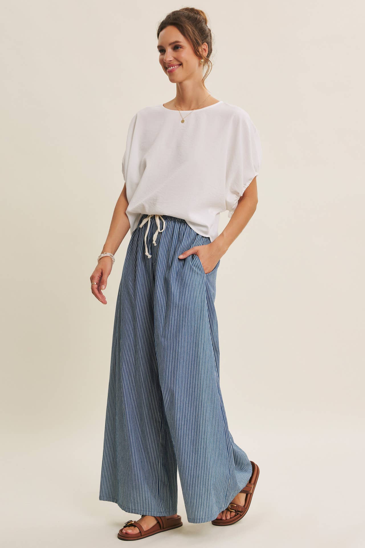 VIibrant Crinked Blouse-Kelly Green