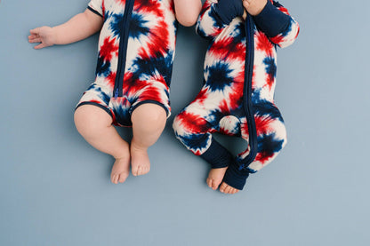 Firecracker Tie Dye Bamboo Short Romper