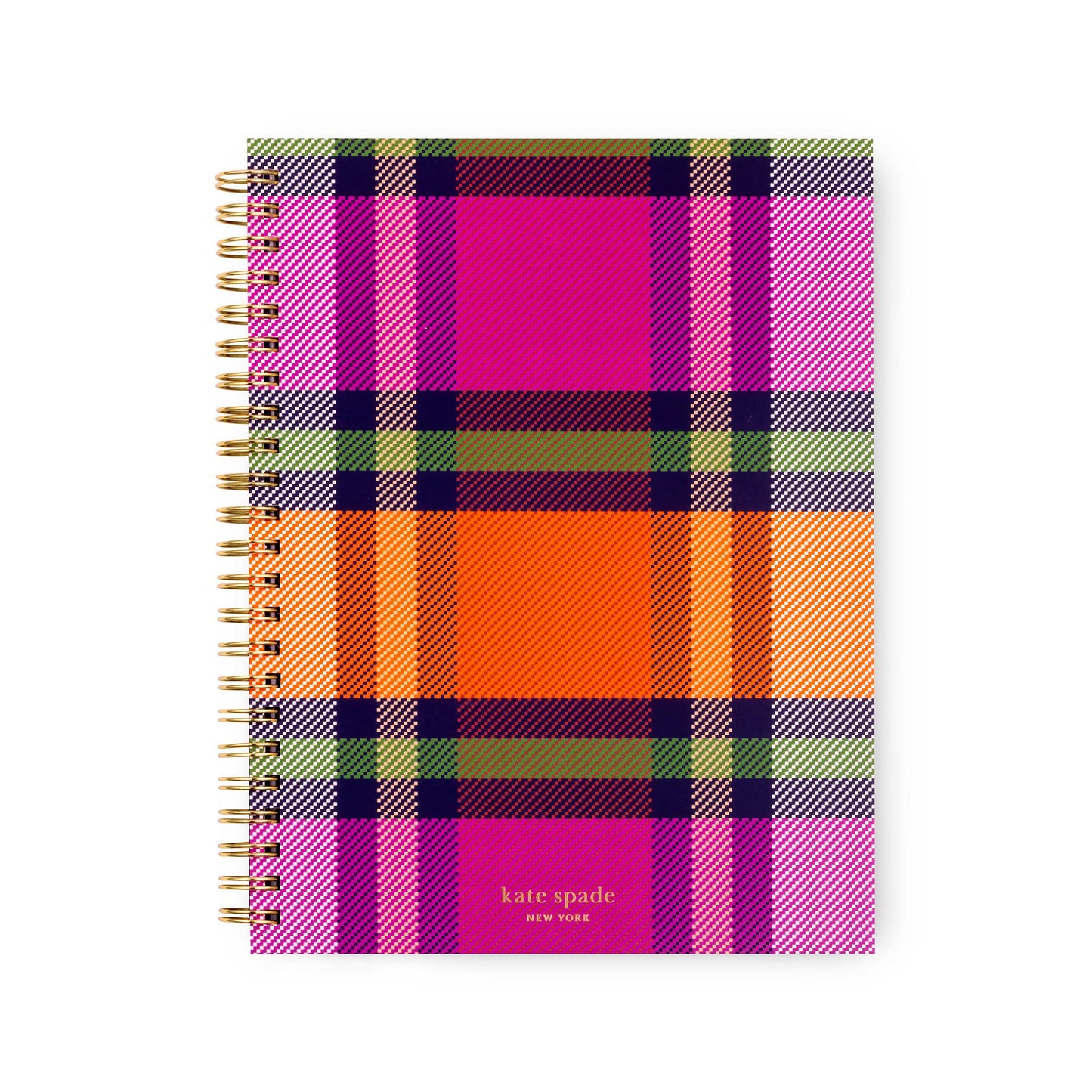 Kate Spade Small Spiral Notebook, Grand Plaid Duo
