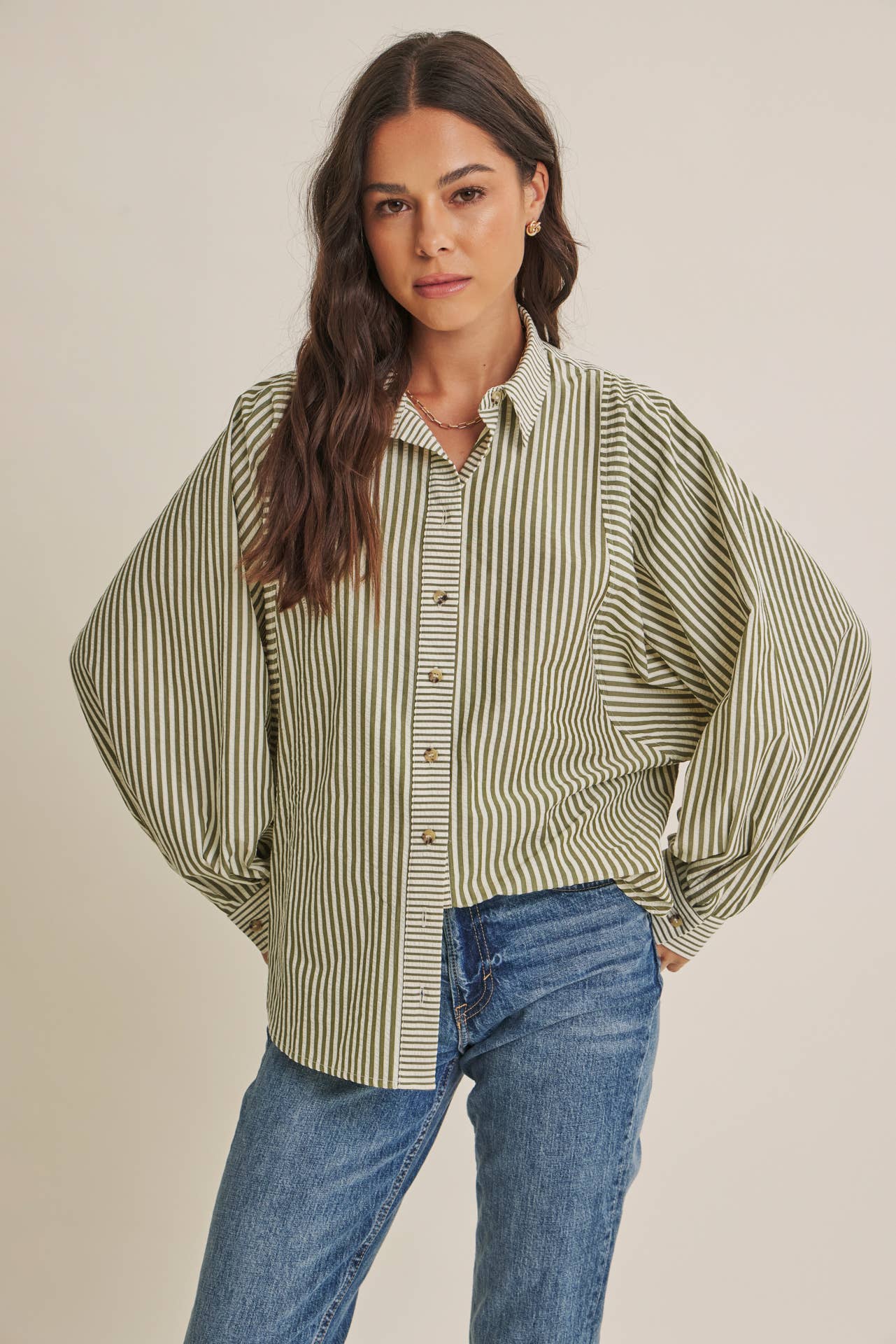 French Cafe Button Down