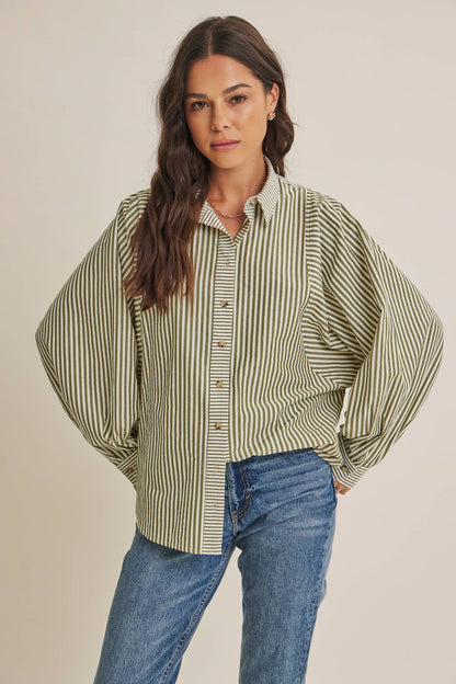 French Cafe Button Down