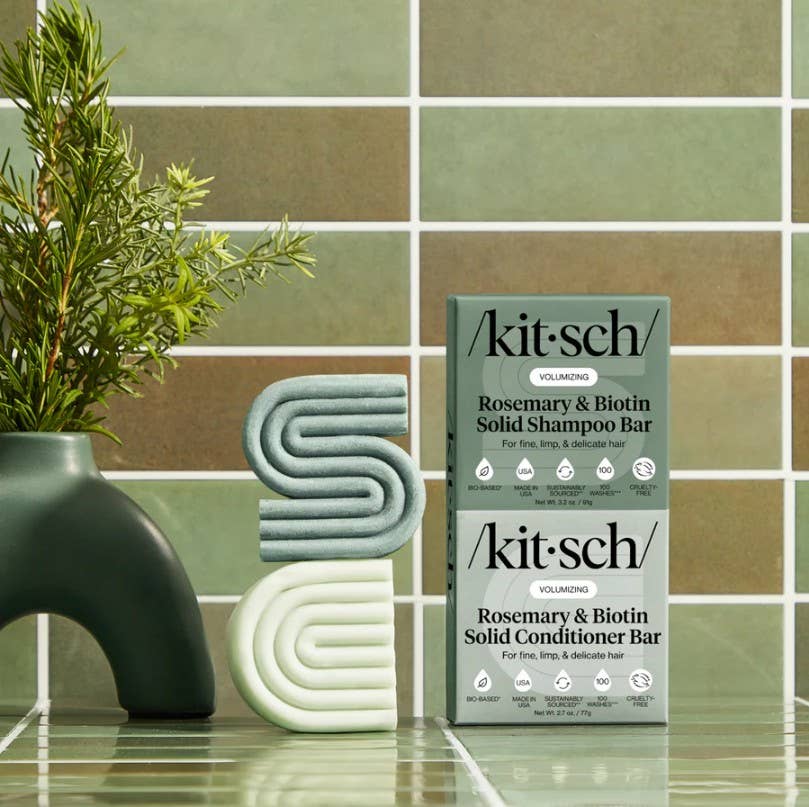 Rosemary & Biotin Volumizing Shampoo & Conditioner Bar Combo