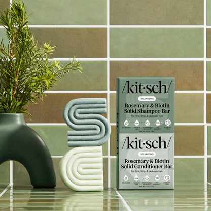 Rosemary & Biotin Volumizing Shampoo & Conditioner Bar Combo