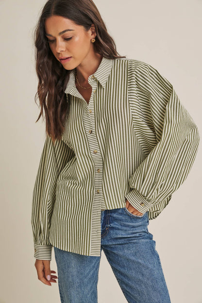 French Cafe Button Down