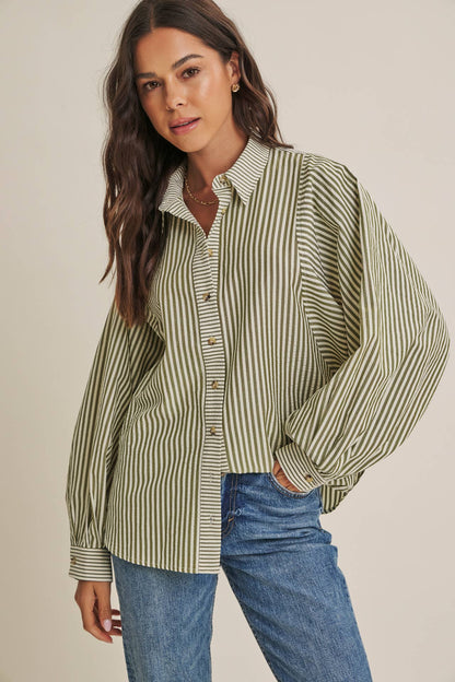 French Cafe Button Down